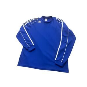 ⚽️ Y2K Adidas Sportswear Training Top - 2005 Archive - Royal Blue - Large ⚽️